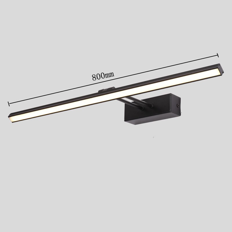 LED Bathroom Bathroom Mirror Headlight / Black 500mm 10W / Neutral light