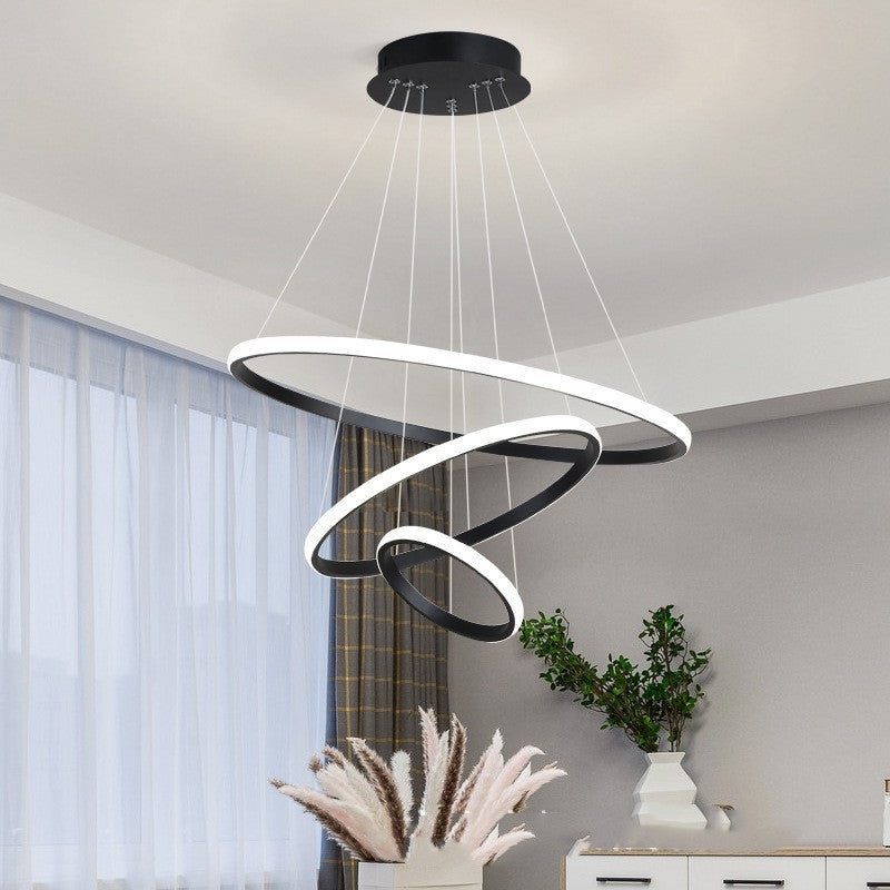 The Dining Room Chandelier Surrounds The Smart Eye Protection Living Room Bedroom / White Model A 70cm / Stepless dimming / 220V