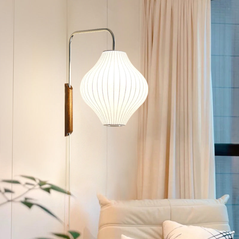 Creative Drawstring Wabi Sabi Style Japanese Bedside Reading Light / Ball Style / US