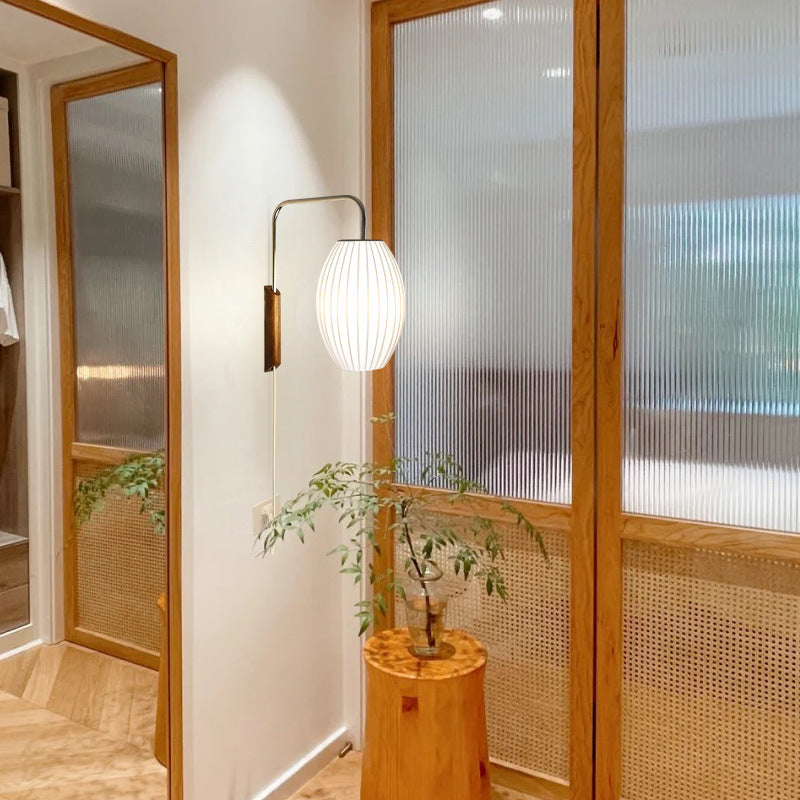 Creative Drawstring Wabi Sabi Style Japanese Bedside Reading Light / Ball Style / EU