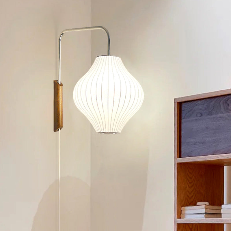 Creative Drawstring Wabi Sabi Style Japanese Bedside Reading Light / Shuttle Style / EU
