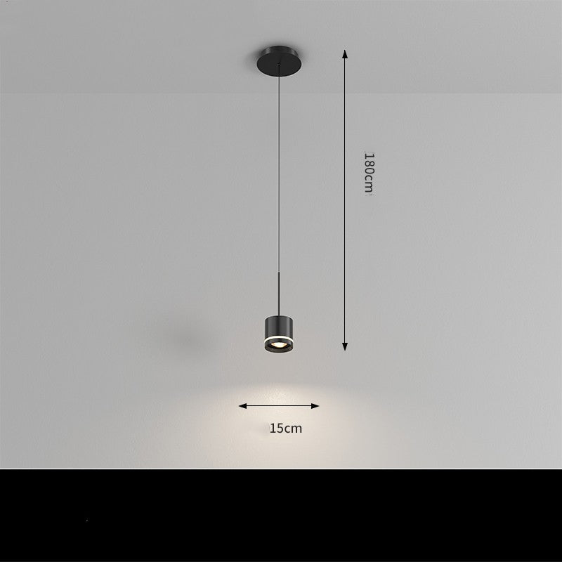 Dining Room Chandelier Modern Simple Personality Art Bedroom Bedside Chandelier / Black / 3heads / Stepless dimming