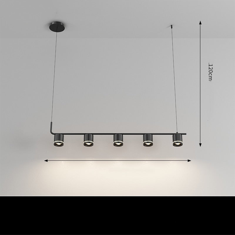 Dining Room Chandelier Modern Simple Personality Art Bedroom Bedside Chandelier / Black / 4heads / Stepless dimming