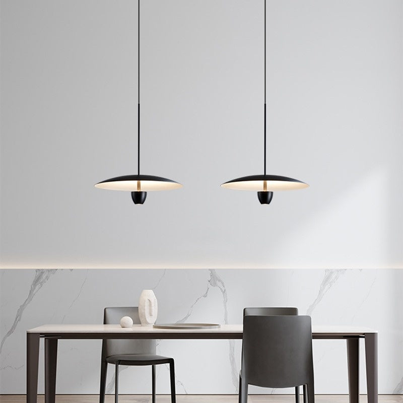 Modern Minimalist Dining Room Chandelier Nordic Minimalist Bedroom Bedside Chandelier Black / Warm Light
