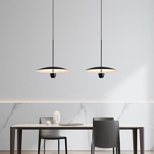 Modern Minimalist Dining Room Chandelier Nordic Minimalist Bedroom Bedside Chandelier Black / Warm Light