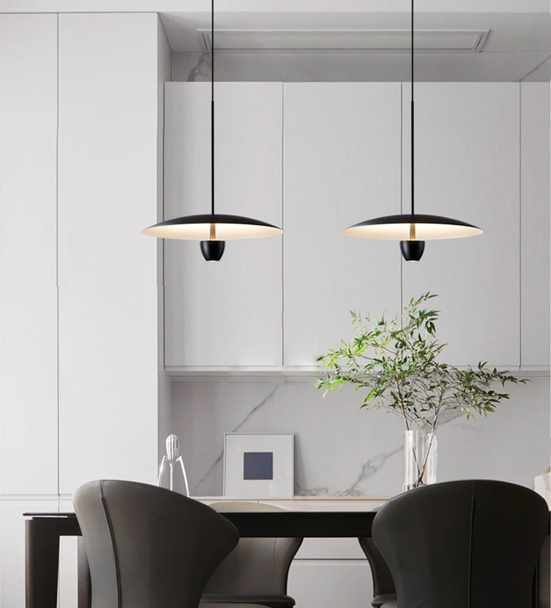Black Nordic Minimalist Warm Pendant Light