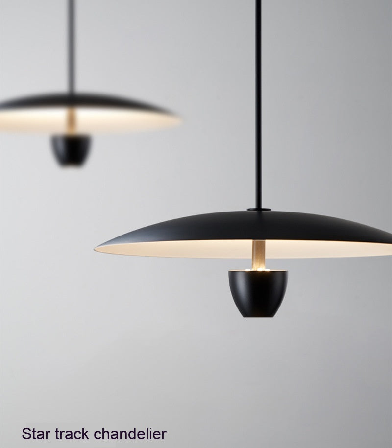 Black Nordic Minimalist Warm Pendant Light