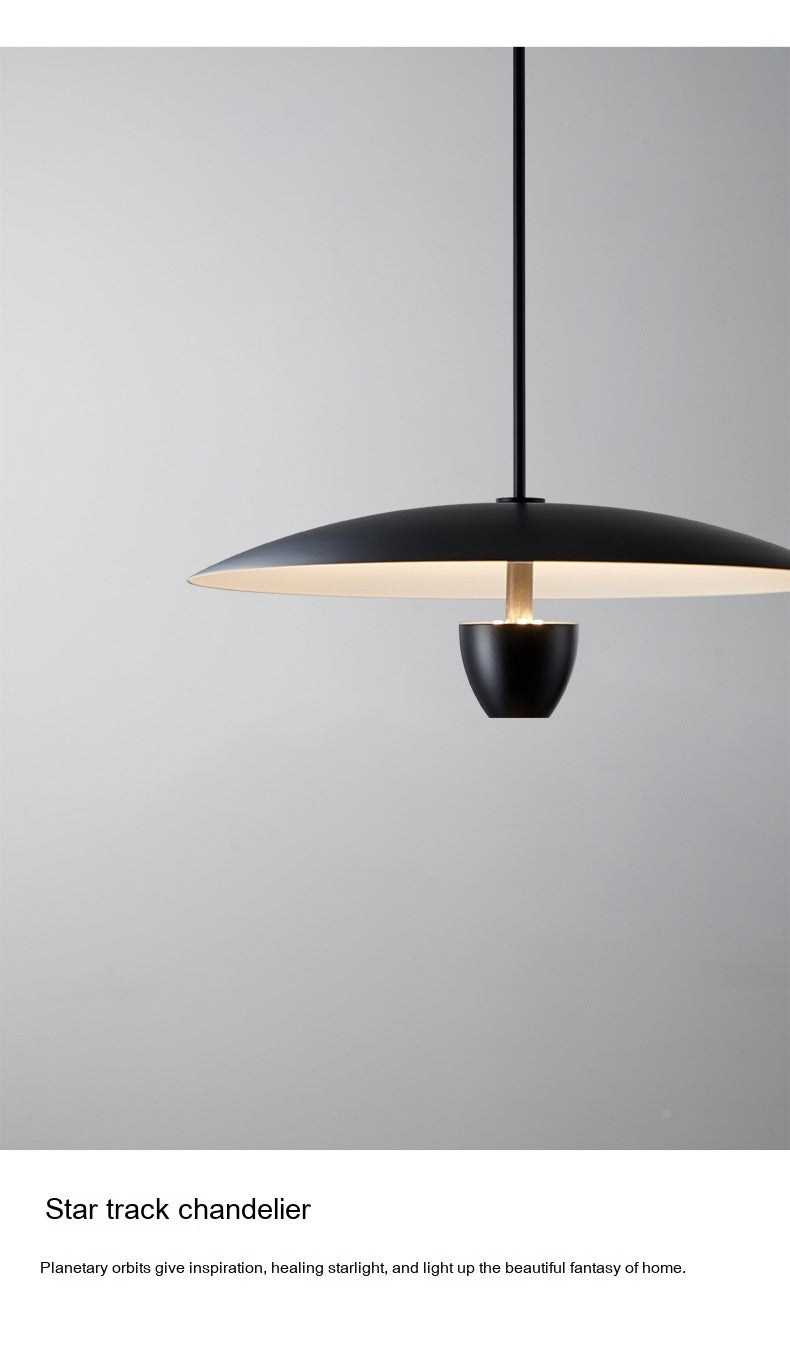 Black Nordic Minimalist Warm Pendant Light