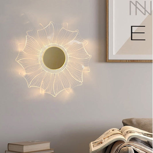 New Creative Personality Petal Acrylic LED Wall Lamp Modern Simple / Windmill / Trichromatic dimming W