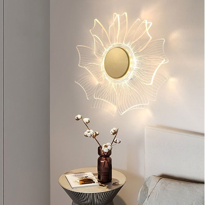 Modern Petal Acrylic LED Wall Light