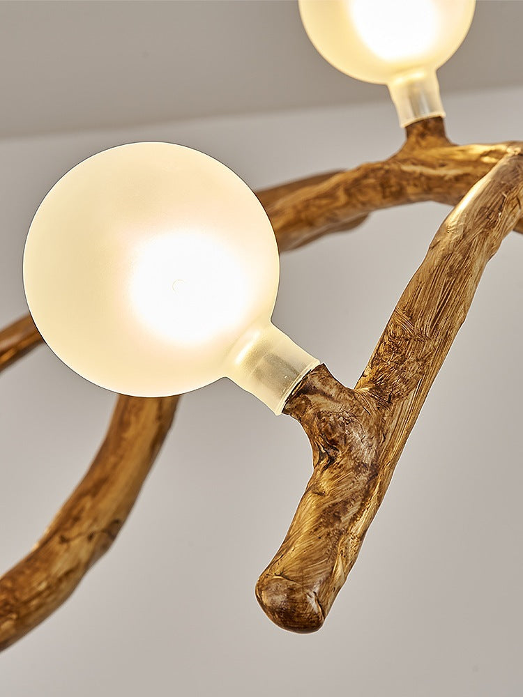 Japanese Wabi Sabi Branch LED Chandelier