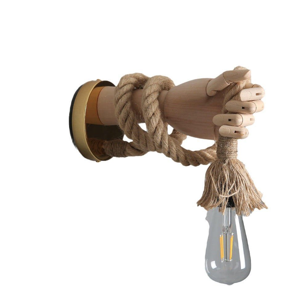 Vintage Mechanical Hand Wall Light